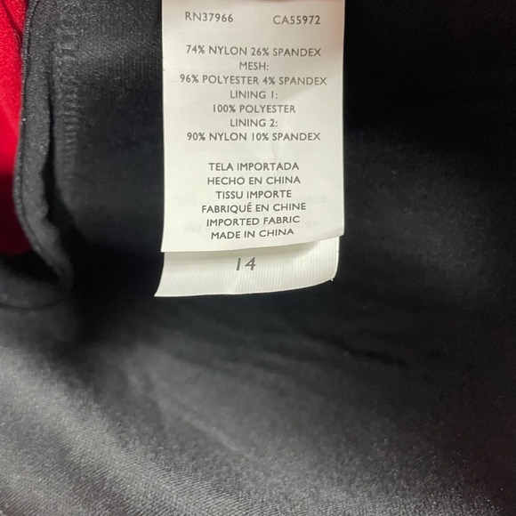 Jantzen Red Retro Style One Piece Tie Back Swimsuit - Picture 3 of 6